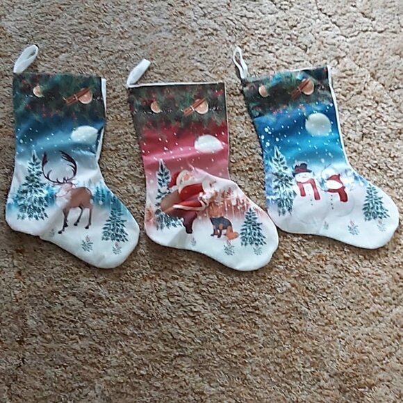 CHRISTMAS Stockings Pack Of 3 - Picture 1 of 2